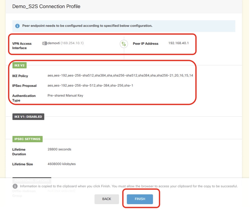 FTD Review VPN Configuration