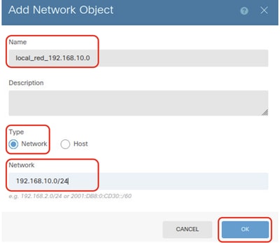 FTD VRF Red Network