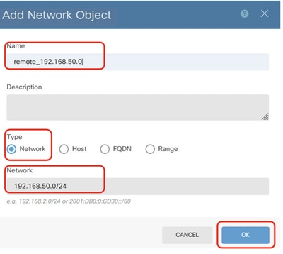 FTD Remote Network