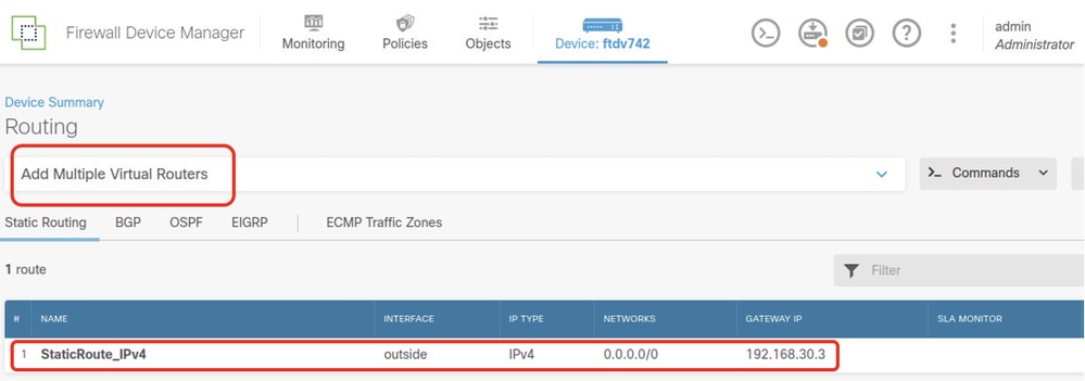 FTD Add First Virtual Router1