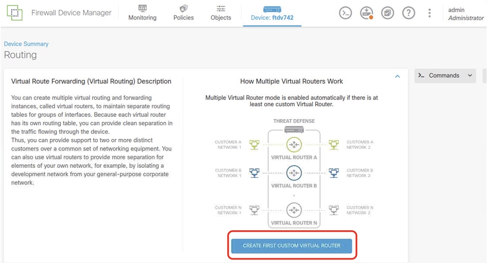 FTD Add First Virtual Router2