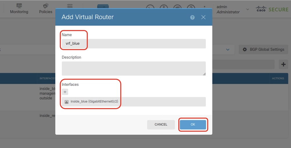 FTD Add Second Virtual Router2