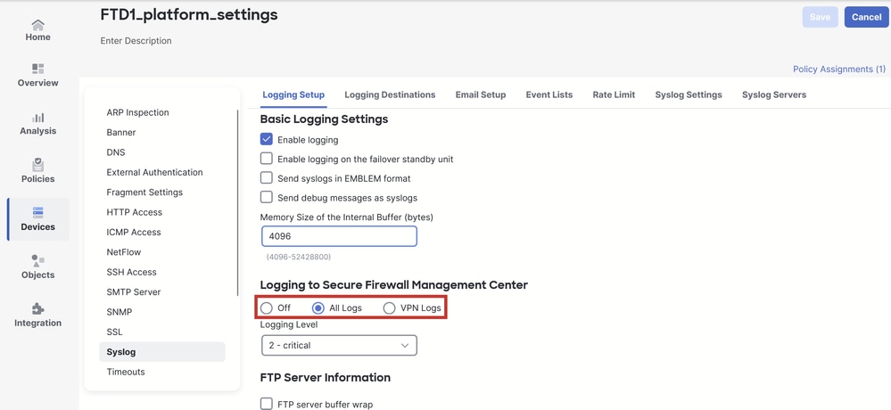 Three Logging Options
