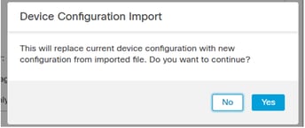 Import message