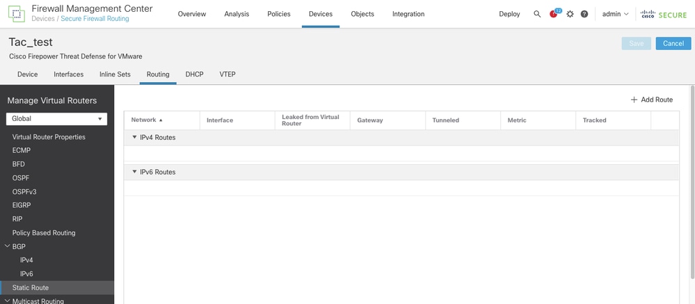No static routes to the DNS server are added