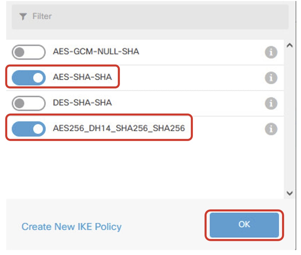 Site1 FTD Enable New IKE Policy