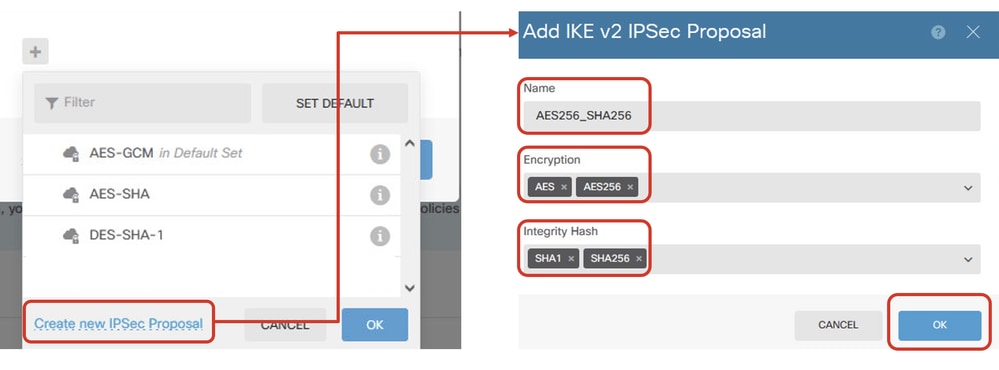 Site1 FTD Add New IKE Proposal