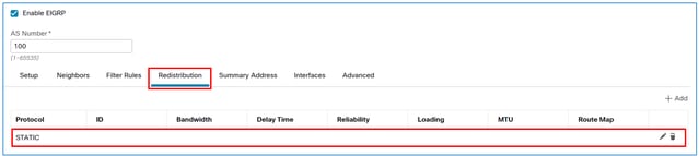 Enable EIGRP