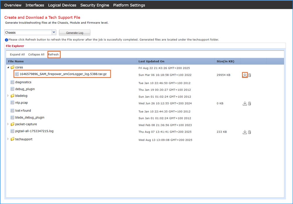 FCM file download page