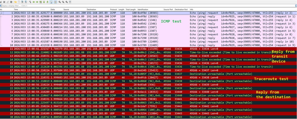 Ping and Traceroute Capture