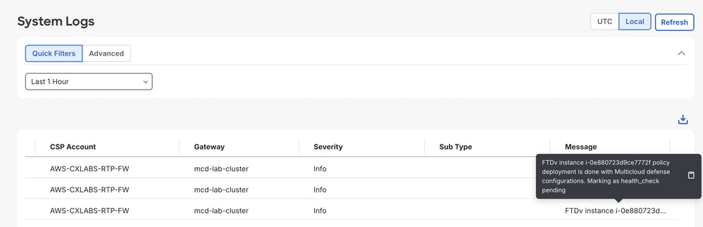 System Logs