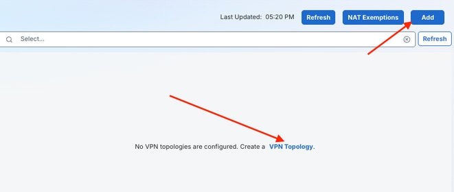 Create a VPN Topology and Click Add