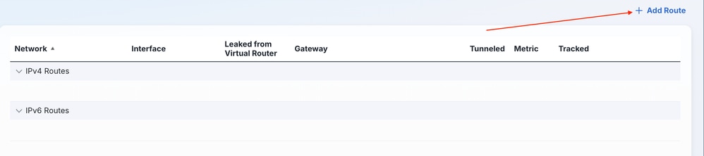 Click Add Route