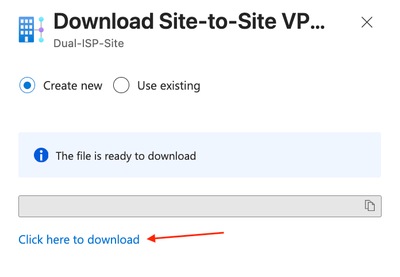 Download VPN Site Configuration File