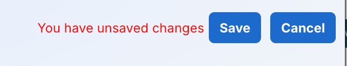 Save Changes
