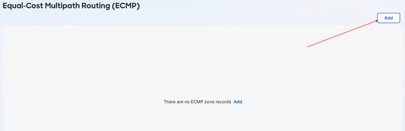 Add Equal Cost Multi Path Configuration Settings