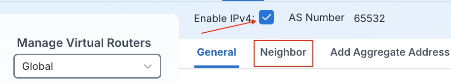 Enable IPv4 Border Gateway Protocol Process