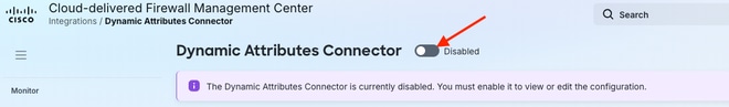 Enable Cisco Dynamic Attributes Connector