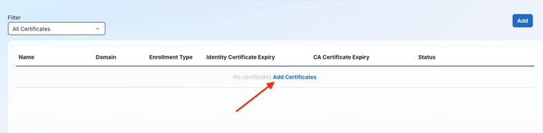 Add New Device Certificate