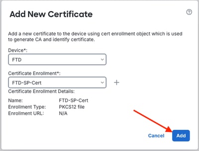 Confirm Certificate Enrollment Details