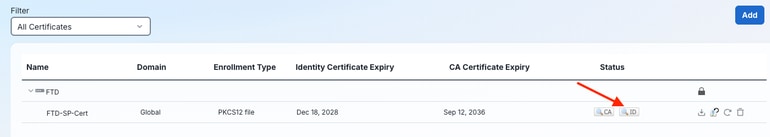 Certificate Import In Progress Status