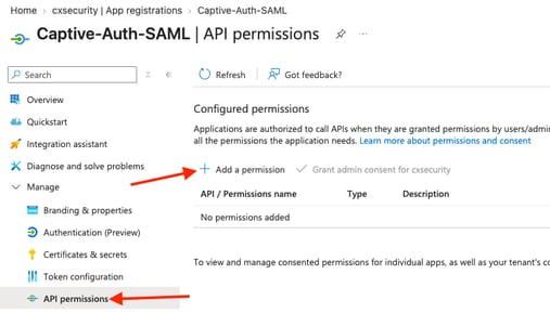 Configure API Permissions
