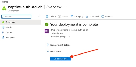 Go To Event Hub Namespace Resource