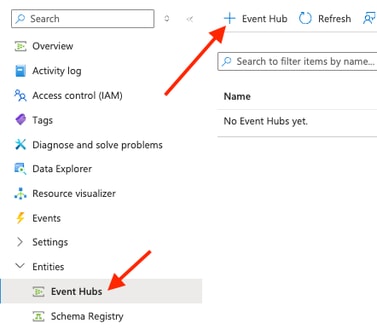 Create New Event Hub Instance