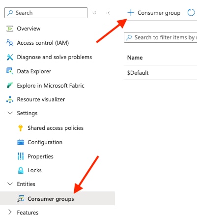 Create Consumer Group