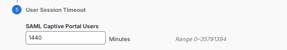Configure Captive Portal Timeout
