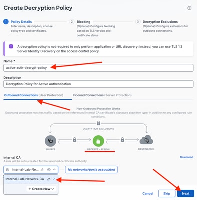 Implement Outbound Connections Policy Details