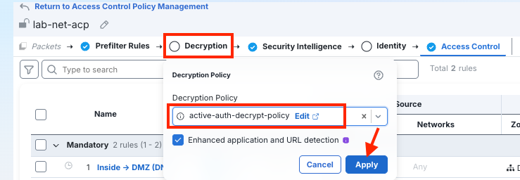 Apply Decryption Policy To Access Control