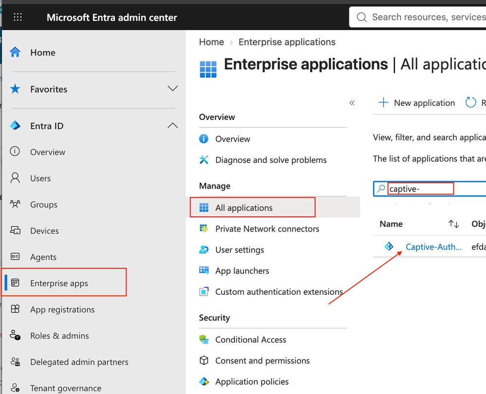 Azure Entra Admin Center Enterprise Apps Navigation