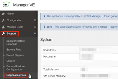 Appliance Admin UI