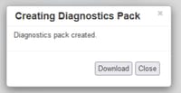 Diagnostic pack created