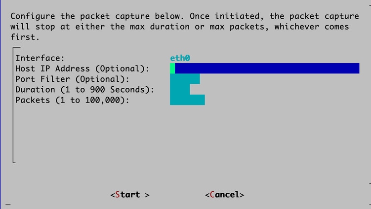 Packet Capture from CLI
