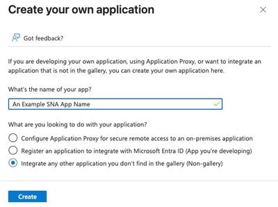 Create your own application configuration