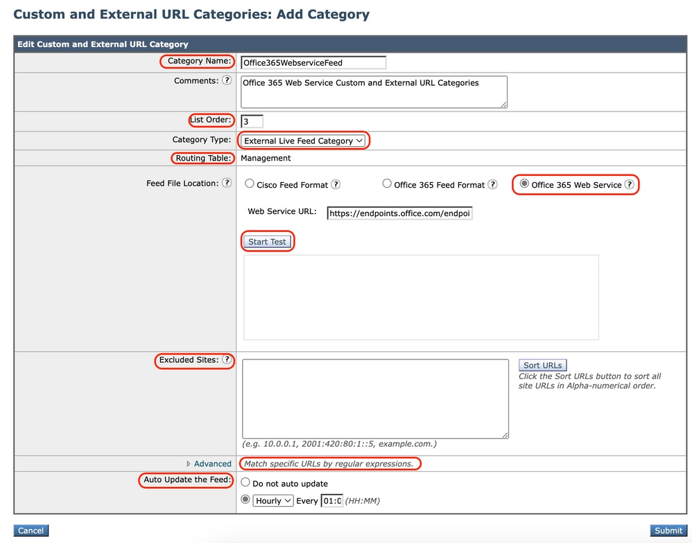 Image- Custom Url category configure Feeds