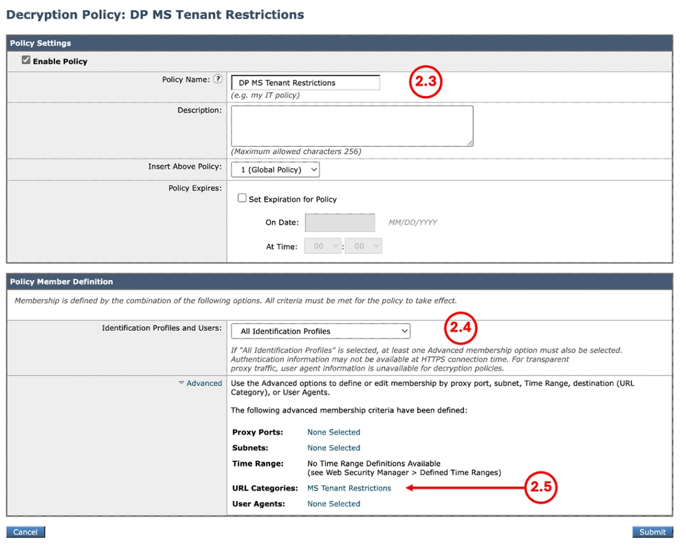 Image - Configure Decryption Policy