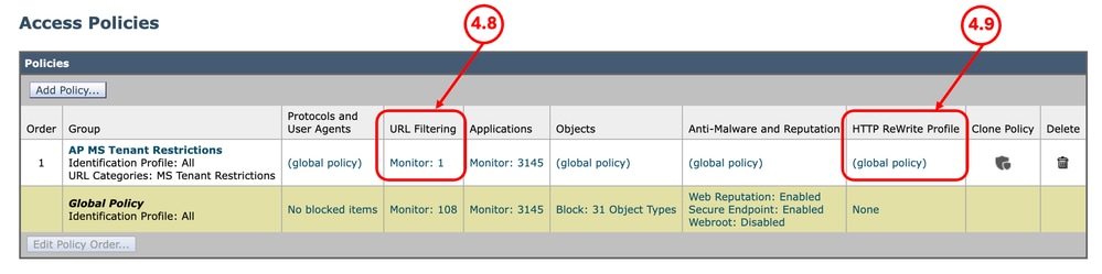 Image - Access Policy Properties