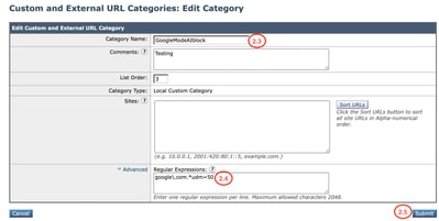 Edit Category - Google  Mode AI Block