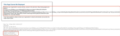 This Page Cannot be Displayed Error