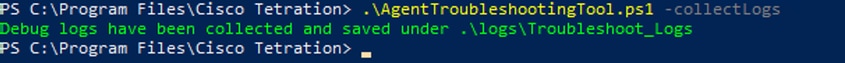 Parameter Details 
-collectLogs