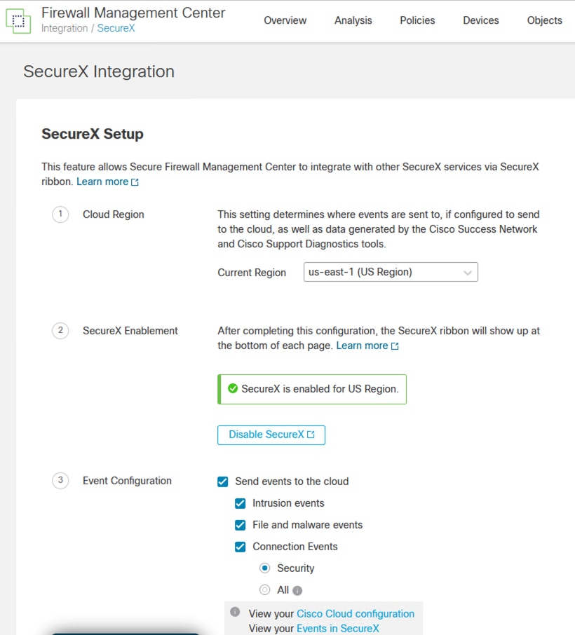 Configure and Troubleshoot SecureX with Secure Firewall