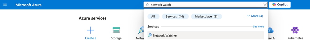 Navigate to Network Watcher