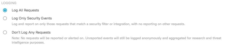 Logging Policy