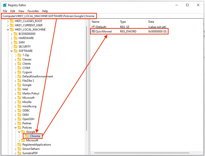Windows Registry Example for Chrome Windows Clients - 22732115303572