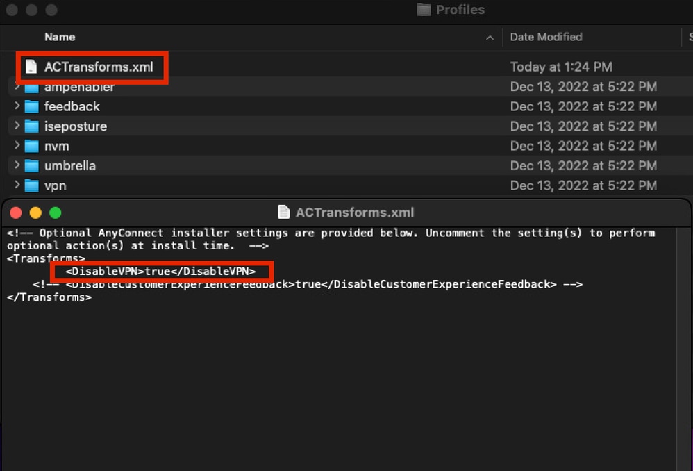 Disable vpn sample