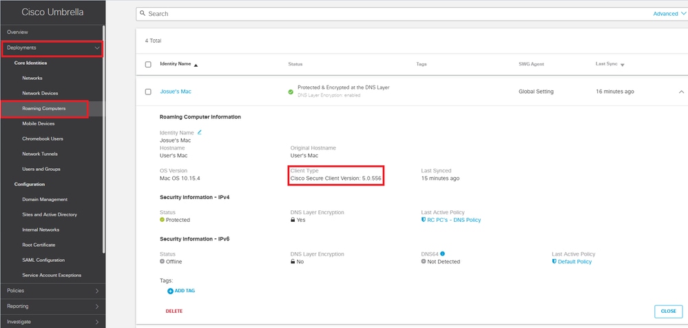 cisco umbrella navigation