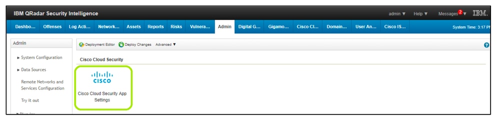Configure the Cloud Security App for IBM QRadar - IBM QRadar security intelligence 2